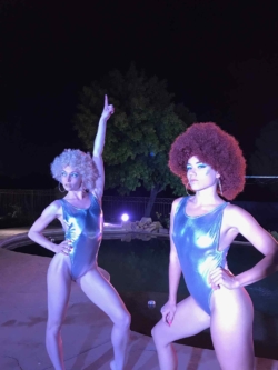 silver-one-peice-synchronized-swimming-disco-style