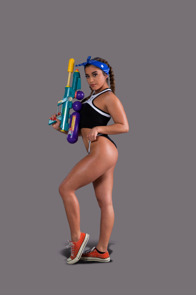 Wet Swim Show - Hip Hop Girl with super soaker